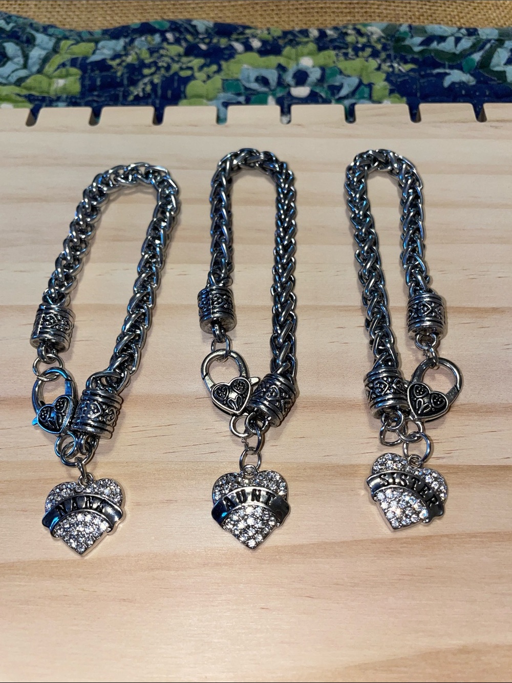 Stainless Steel Thick Rope Charm Bracelet with Heart Pendant
